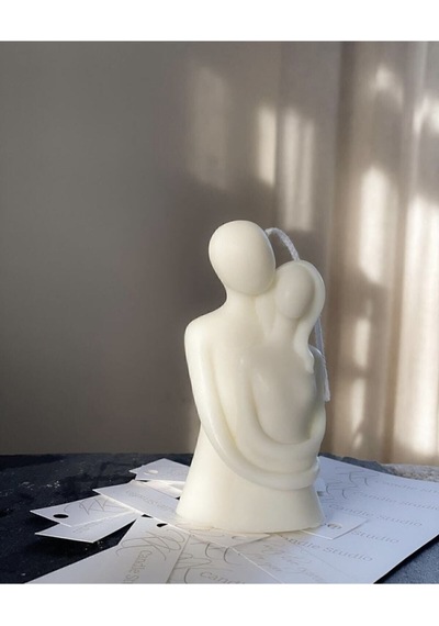 Bernami Mumluk Şamdanpinterest Kokulu Sevgili Sarılan Çift Dekoratif Mum Diğer