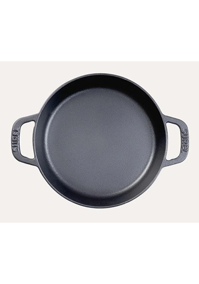 Sürel 18 Cm Yuvarlak Düz Sahan Mat Siyah