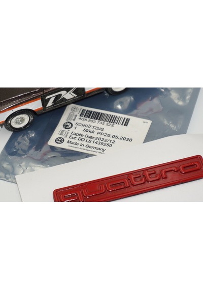 Dk Tuning Quattro Kırmızı Bagaj Logo Amblem Audi İle Uyumlu Bagaj Arma