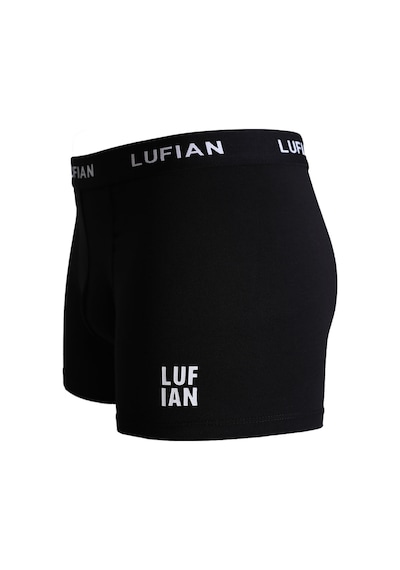 Lufian Darcy Erkek Pamuklu Boxer Siyah Siyah 111080032100100