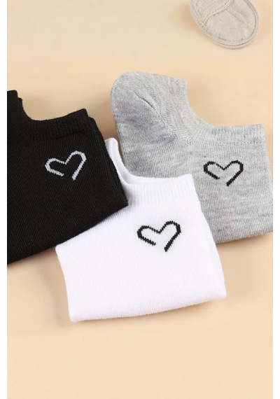 Hitit Socks Kadın 5 Çift Premium Sıkmayan Nefes Alan Babet Çorap Çok Renkli Asorti