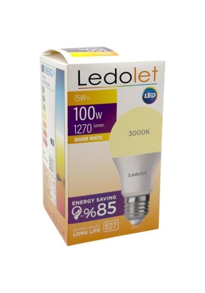 Tr 15w 100w E27 Led Ampul Sarı Işık - 3000k Genel