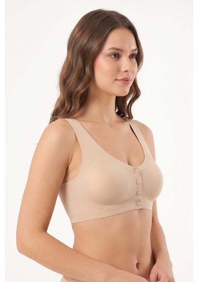 Missvera Kadın Lazer Kesim Önden Çıtçıtlı Pedli Sütyen Bgl-st05636 Ten