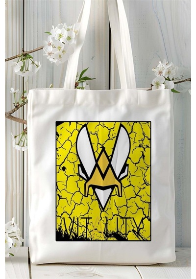 Art Hediye Team Vitality Baskılı Bez Çanta Omuz Çantası Kişiye Özel Desen 1 Çok Renkli