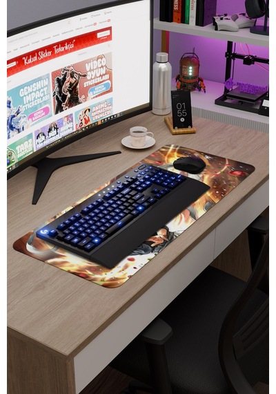 Food Wars Anime V3 - 70x30 Xl Gaming Kauçuk Kaymaz Taban Mouse Pad Fare Altlığı