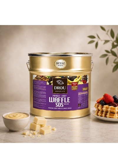Callei Drou Eko Beyaz Waffle Krep Pankek Sos 10 Kg