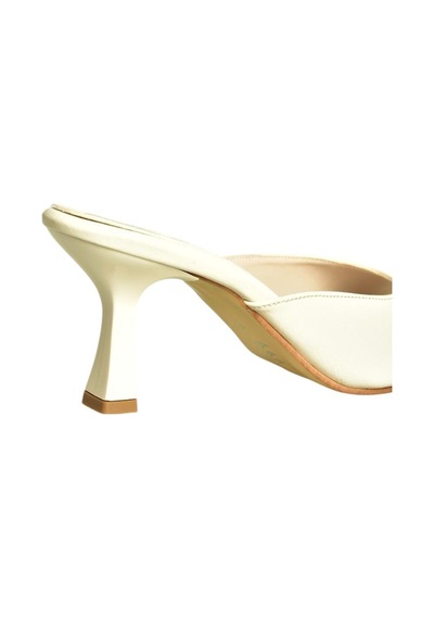 Fox Shoes U654080909 Bej Topuklu Kadın Terlik Bej