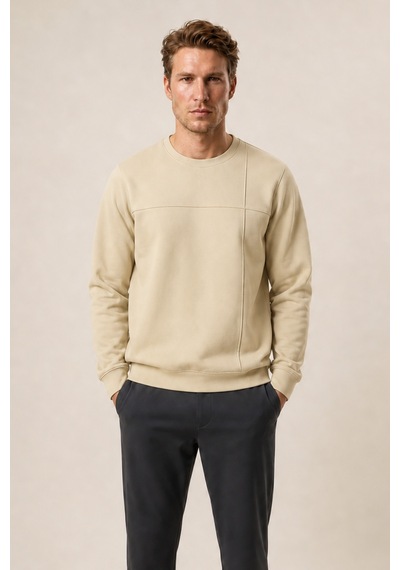 Redline Benko Regular Fit Kışlık Sweatshirt Yeni Sezon Bej