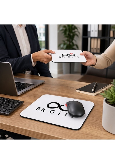 Logonuza Özel 10 Adet 19x23 Cm 5 Mm İthal Kaymaz Kauçuk Tabanlı Dikdörtgen Mouse Pad