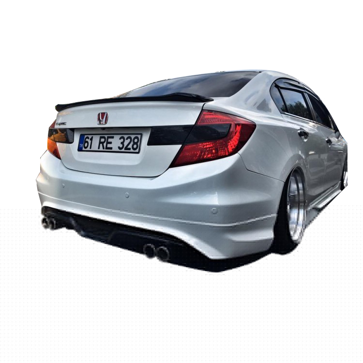 Honda Civic Fb7 2012 - 2015 Custom Arka Tampon Eki - Difüzör pla