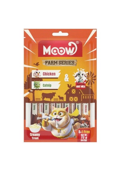 Moow En Yeni Mix Karışık Keçi Sütlü Kedi Krema Ödülü 12 Gr X 48 Adet