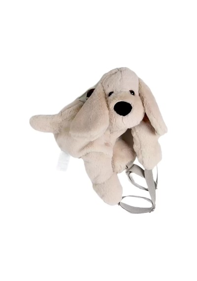 Dada Peluş Çanta Köpek Krem 45 Cm Çok Renkli