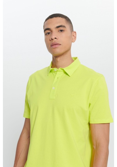 AC&Co / Altınyıldız Classics Erkek Sarı Standart Fit Normal Kesim Baskılı Polo Yaka Tişört Sarı