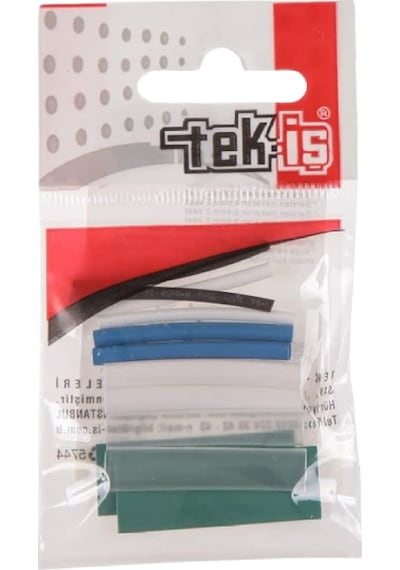Tek-iş Isı Ile Daralan Makaron Karışık Renkli 4 Cm 12 Adet