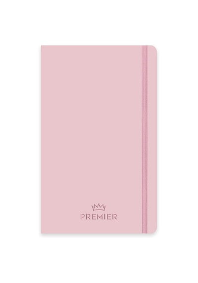 9x14 80 Yaprak Çizgili Ciltli Premier Defter - Pembe