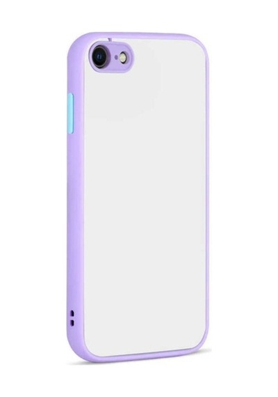 Apple Uyumlu iPhone Se 2022 Kılıf Zore Hux Kapak Lila