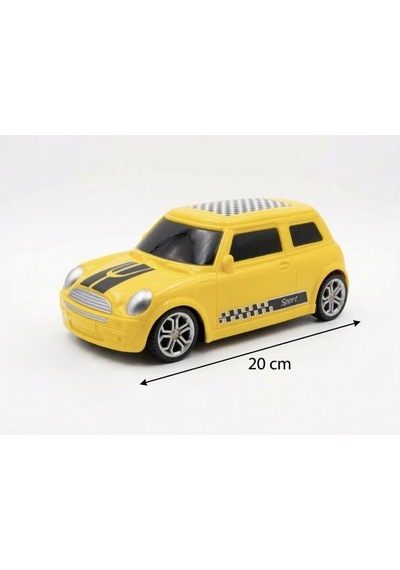 Uzaktan Kumandalı Mini Cooper 1:18 Ölçekli Spor Oyuncak Yarış Arabası Sarı