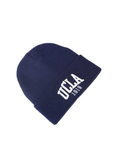 Ucla Lanıta Lacivert Bere Nakışlı - Unisex Bere Lacivert