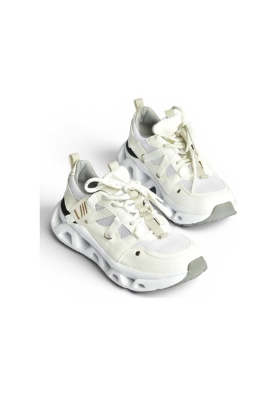 Fox Shoes Y312611009 Beyaz Kalın Tabanlı Spor Ayakkabı Sneakers