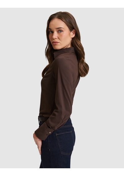 Pierre Cardin Kahverengi Slim Fit Uzun Kollu Gömlek 50331517 Vr029