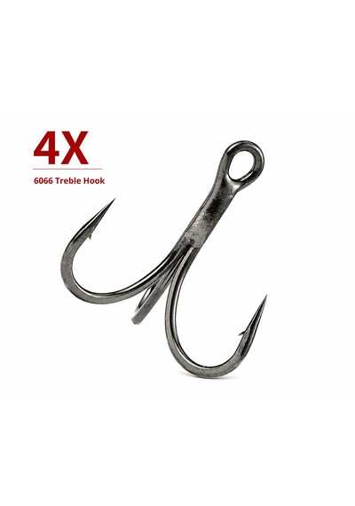 Hokkaido 25 Adet 6066 Yüksek Karbonlu 4x, Üçlü İğne,kanca,4 Numara,iğne Boyu 23 Mm