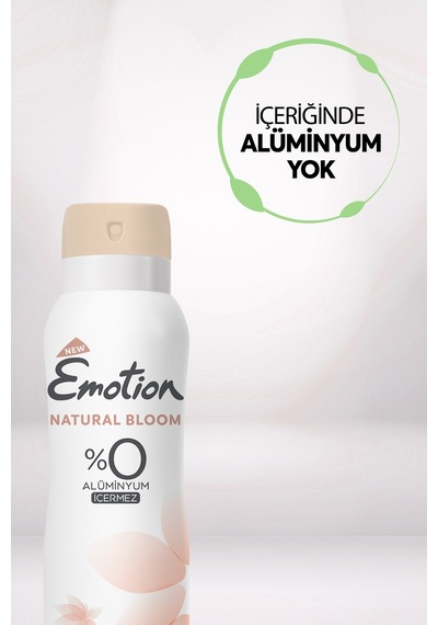 Natural Bloom Kadın Alüminyumsuz Vegan Deodorant 3x150ML Hızlı Kurur, Leke Bırakmaz