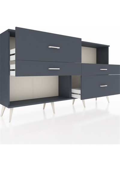 Arges Konsol Tek Raflı 4 Çekmeceli 176x30x99 Antrasit-aytaşı/ant Antrasit-aytaşı/antrasit Arges Konsol Tek Raflı 4 Çekmeceli 176x30x99 Antrasit-aytaşı/ant Antrasit-aytaşı/antrasit