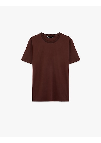 Koton Regular Fit Kısa Kollu Bisiklet Yaka Basic Pamuklu Tişört Mor 6sam10005mk Koton Regular Fit Kısa Kollu Bisiklet Yaka Basic Pamuklu Tişört Mor 6sam10005mk