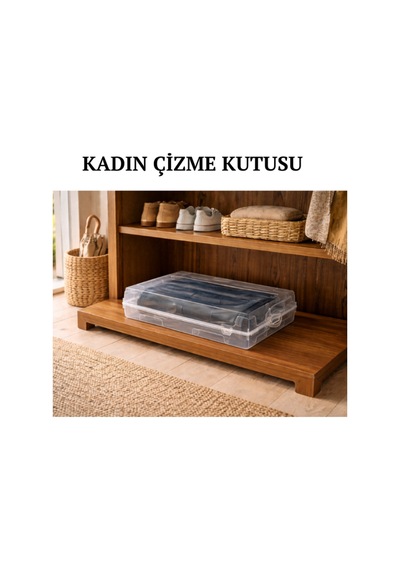 Kadın Çizme Kutusu 1 Adet Beyaz