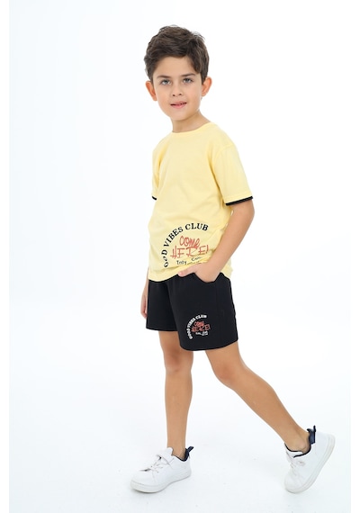 Toontoy Kids Toontoy Erkek Çocuk Goog Vıbes Clup Baskılı Şortlu Takım Sarı Toontoy Kids Toontoy Erkek Çocuk Goog Vıbes Clup Baskılı Şortlu Takım Sarı