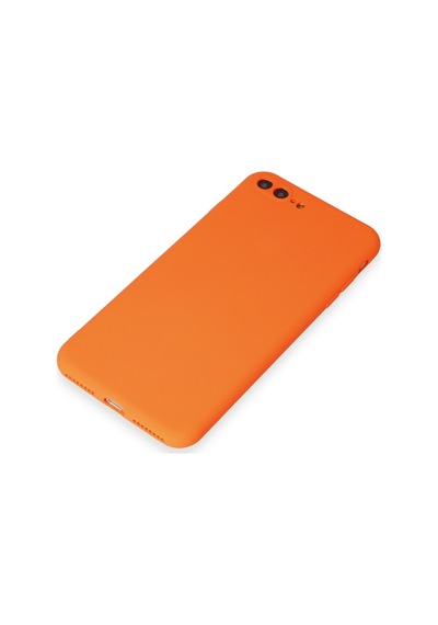 Cosmotex Newface Apple iPhone Uyumlu  7 Plus Kılıf First Silikon - Turuncu