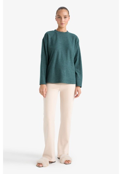 Defacto Flare Fit Geniş Paça Termal Tayt F2545AX25AU Bej
