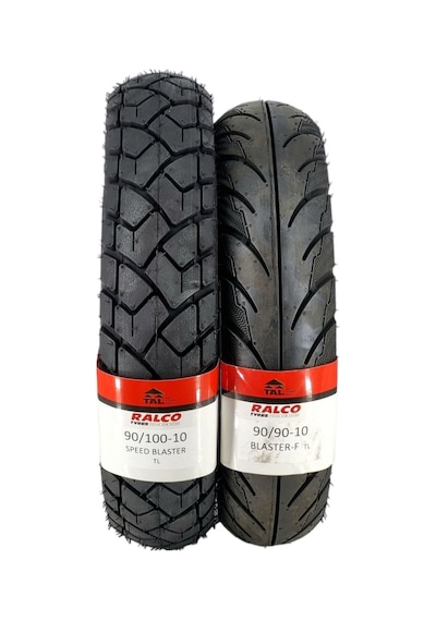 Ralco Tyres 90/100-10 Ve 90/90-10 Tubeless - Dubleks Motosiklet Lastik Takımı