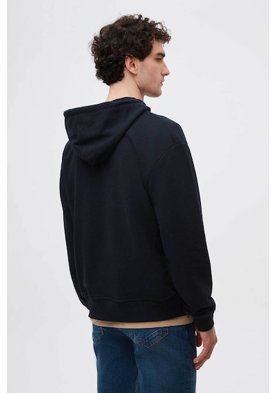 D's Damat Relaxed Fit Lacivert Nakışlı Sweatshirt 3ECE24ORT0493 Lacivert