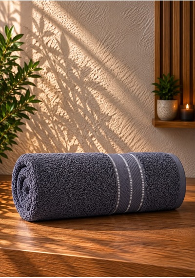 Beden Ve Banyo Havlusu / Pamuklu 90x140 Antrasit Gri
