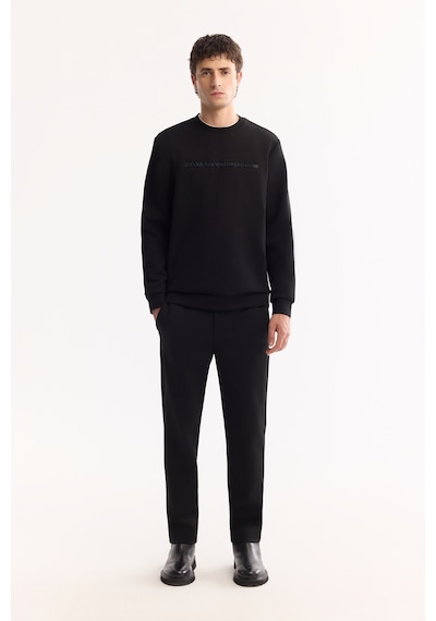 Avva Erkek Siyah Bisiklet Yaka Pamuklu Bi-stretch Baskılı Regular Fit Sweatshirt A52y1210 Avva Erkek Siyah Bisiklet Yaka Pamuklu Bi-stretch Baskılı Regular Fit Sweatshirt A52y1210