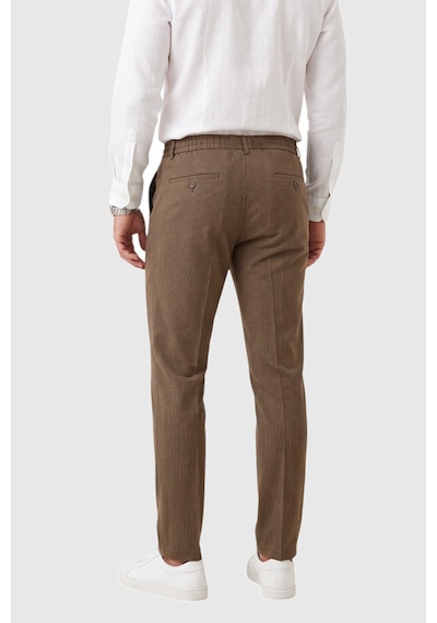 Rizzup Erkek Slim Fit Çizgili Kahve Kumaş Pantolon İpli Esnek Bel Likralı Spor Pantolon 2700240 Rizzup Erkek Slim Fit Çizgili Kahve Kumaş Pantolon İpli Esnek Bel Likralı Spor Pantolon 2700240