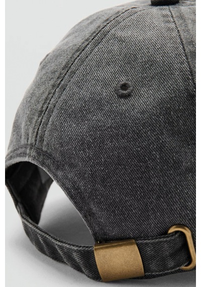 Woneagle Unisex Siyah Yıkamalı Eskitme Vintage Nakış Logolu Beyzbol Şapkası Kep Siyah Siyah