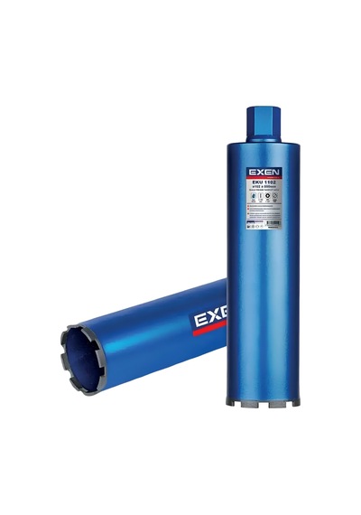 Exen Eku 1102 - 102x550 Mm Elmas Karot Ucu Sulu Kesim