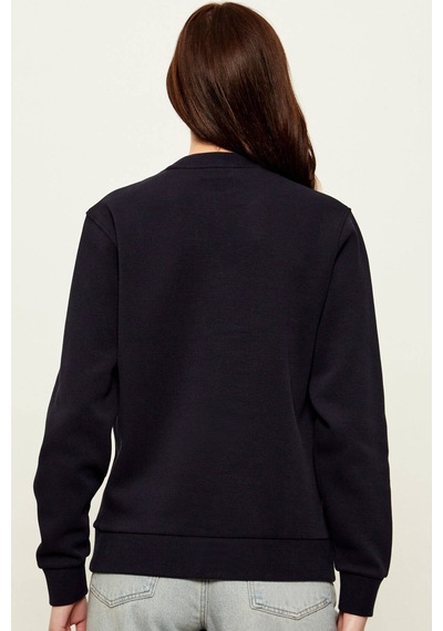 Lacoste Women's Relaxed Fit Crew Neck Cotton Sweatshirt Kadın Rahat Kesim Sweatshirt Lacivert Lacivert Lacoste Women's Relaxed Fit Crew Neck Cotton Sweatshirt Kadın Rahat Kesim Sweatshirt Lacivert Lacivert