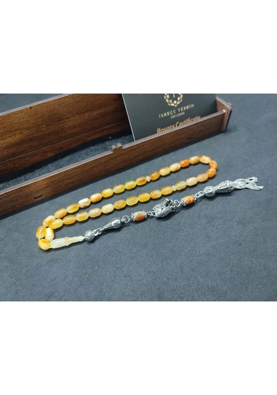 Ahşap Kutulu 6.75 Gr. Gümüş Püsküllü Toprak Fosi Lli 9 Gr. Rus Açık Gri 64694867