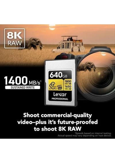 Lexar 640gb Professıonal Gold Lcagold640g- Rneng Cfexpress 4.0 Type-a Kart