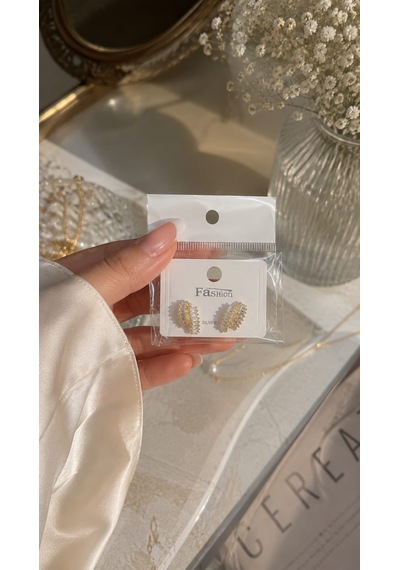 Luna Baget Gold Küpe Altın