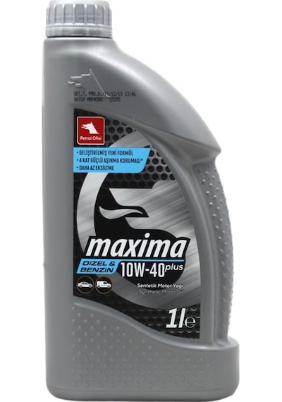 Petrol Ofisi Maxima 10W-40 Plus Sentetik Motor Yağı 1 L