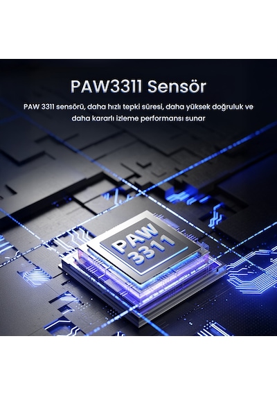 Aula Sc590 Pro Paw3311 Sensör 20000 Dpı 1000hz Kablolu Ve Kablosuz Gaming Oyuncu Mouse Beyaz Sc590pro