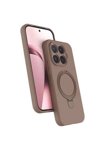 Xiaomi Mi 17t Regal Magsafe Standlı Kapak - Çöl Titanyum Renkli