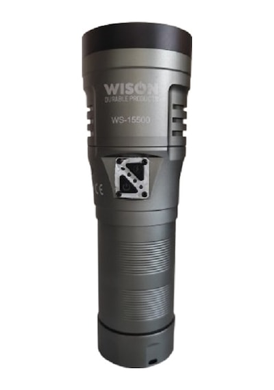 WISON WS-15500 Profesyonel Uzun Menzilli El Feneri | 13.000 Lümen – 130W – 32.000 Mah.