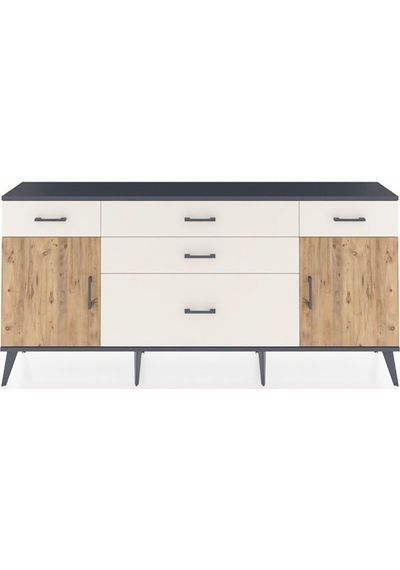 Arges Konsol 2 Raflı 5 Çekmeceli 2 Kapaklı 176x30x83 Antrasit-çam/aytaşı Çam/aytaşı Arges Konsol 2 Raflı 5 Çekmeceli 2 Kapaklı 176x30x83 Antrasit-çam/aytaşı Çam/aytaşı