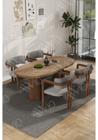 Avvio Brown Serisi Bohem Ayak 4'lü Tokyo Metal Demonte Sandalye 80x140 Masa Sandalye Takımı Akça Masa Sandalye Kahve Kumaş Gri Avvio Brown Serisi Bohem Ayak 4'lü Tokyo Metal Demonte Sandalye 80x140 Masa Sandalye Takımı Akça Masa Sandalye Kahve Kumaş Gri
