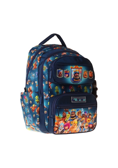 Kaukko Kids Beş Bölmeli Erkek Çocuk Boom Baskılı Lacivert İlkokul Okul Sırt Çantası - L5419